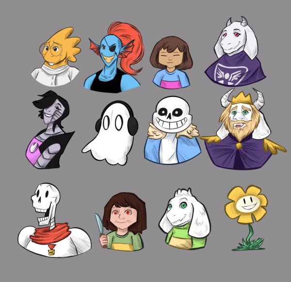 Undertale au наклейки