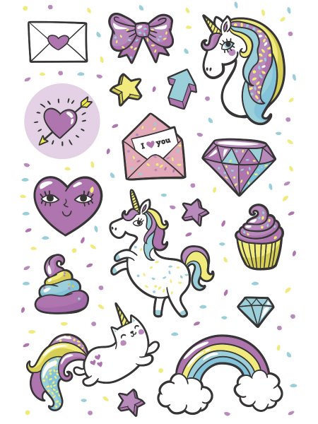 Милые рисунки для наклеек