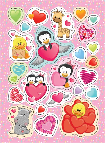 Милые наклейки