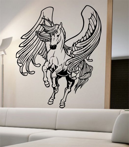 Лошадь на стене эскиз