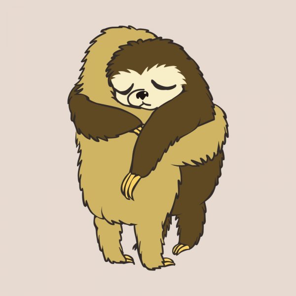 Стикер объятия