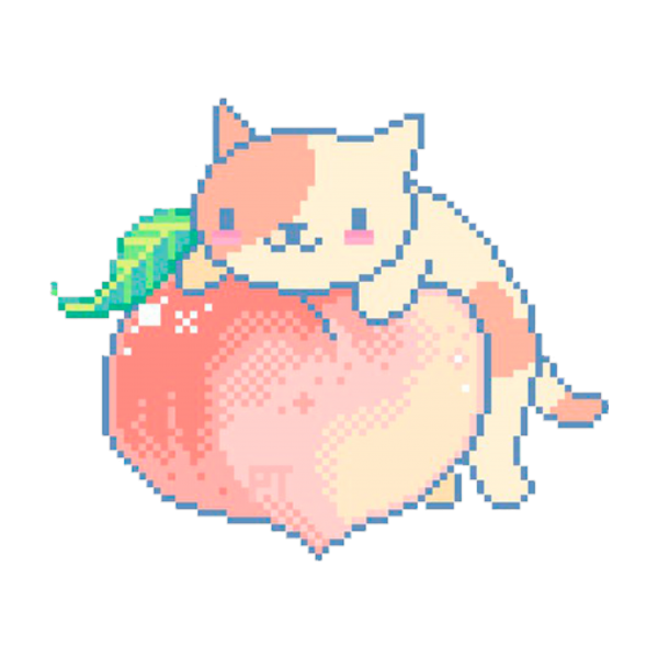 Пиксельный персик