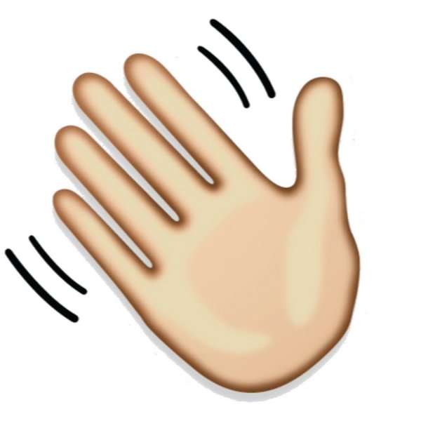 Машет рукой