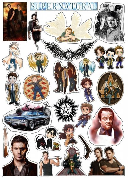 Стикеры сверхъестественное