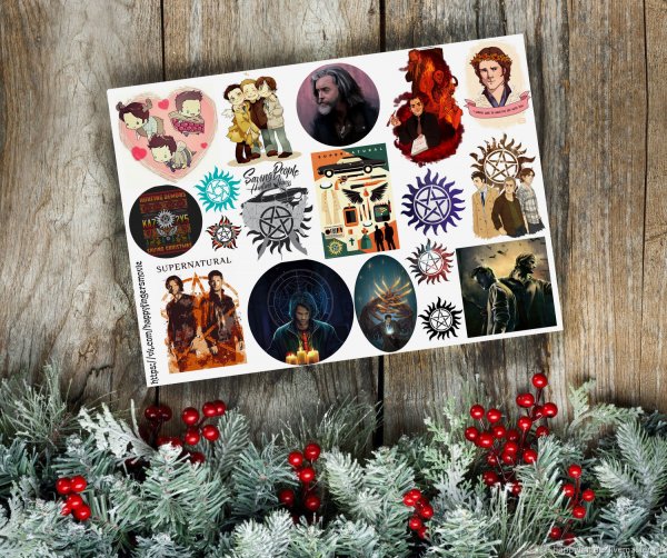 Стикеры наклейки сверхъестественное