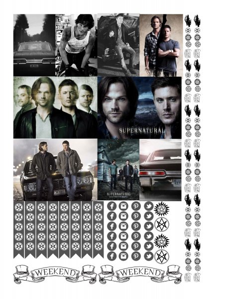 Стикеры сверхъестественное