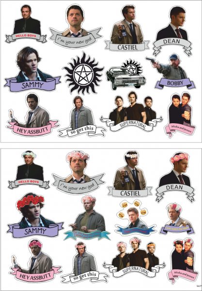 Stickers Supernatural Сэм