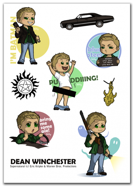 Стикеры сверхъестественное