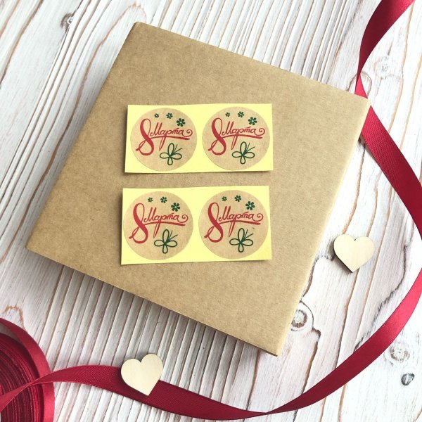 Наклейки на 8 марта