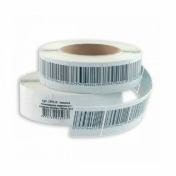 Гибкий деактивируемый датчик, 40х40 мм, штрих-код, 2000 шт/уп