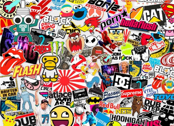 Наклейки стикербомбинг