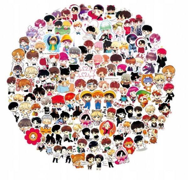 Корейские Стикеры БТС