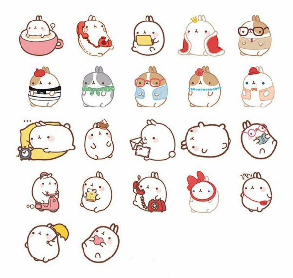 Милые корейские Стикеры