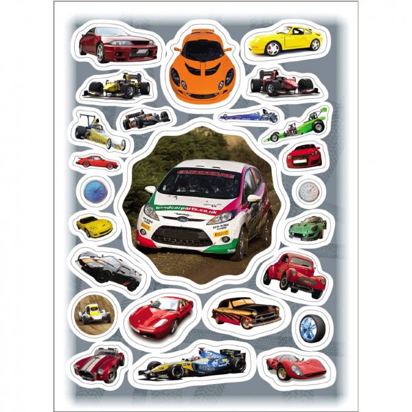 Росмэн набор наклеек Стикерляндия быстрые машины, 100 шт.