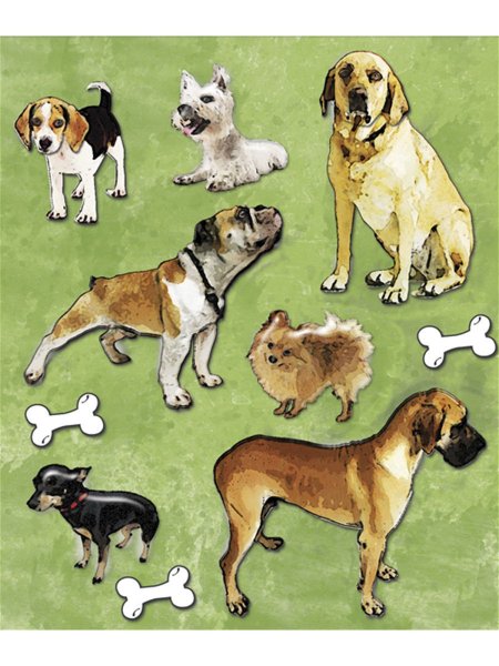 Наклейка собачка