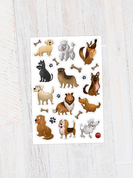 Наклейка собачка