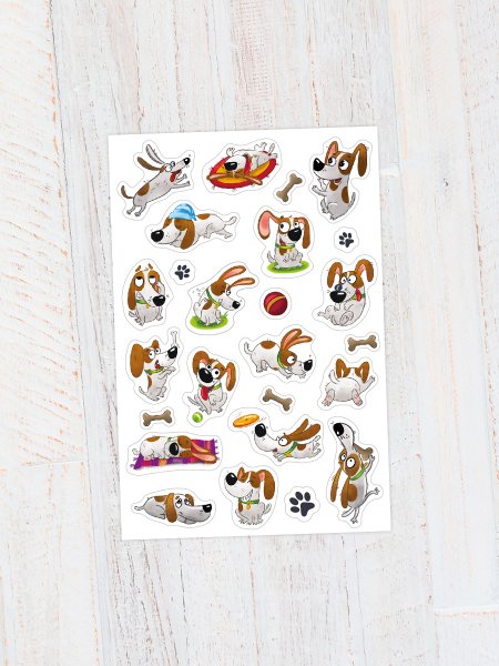 Наклейки "песики"