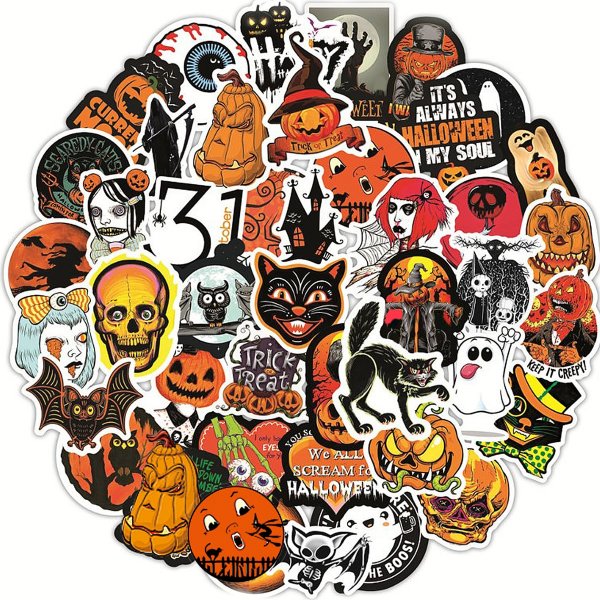 Наклейки на Хэллоуин