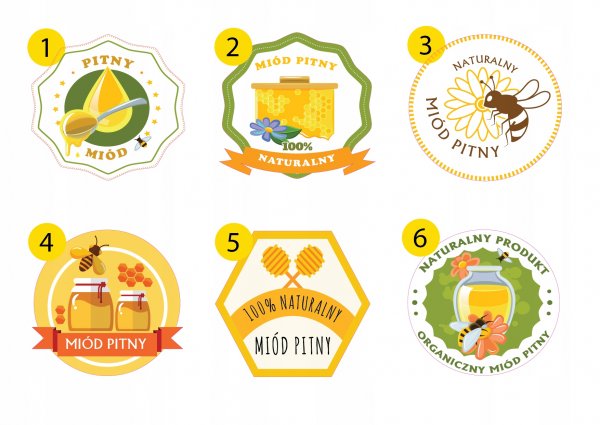 Наклейки на баночки с медом