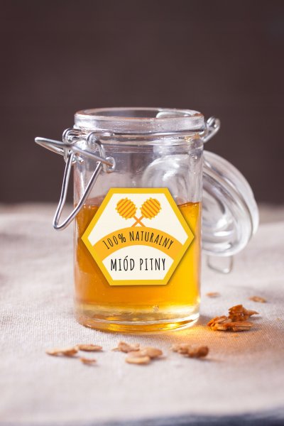 Наклейка на мед