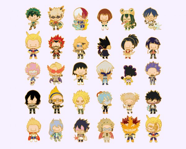 Геройская Академия Стикеры Чиби