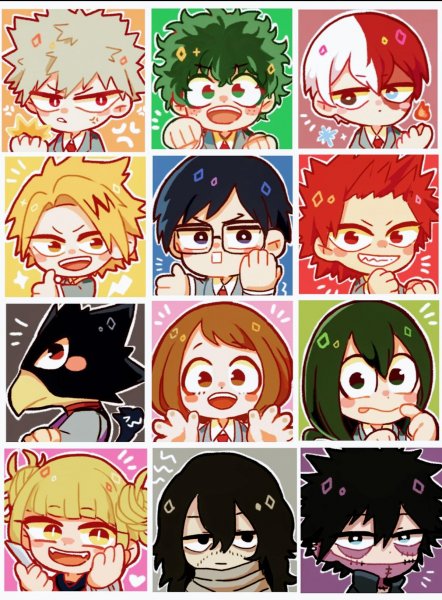 Аниме моя геройская Академия Чиби