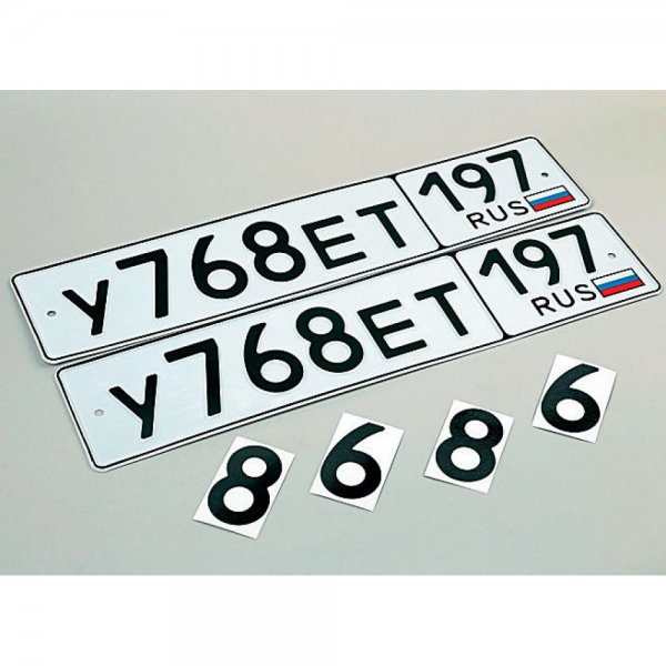Наклейки на номера авто