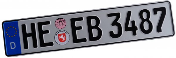 Немецкие номера наклейки