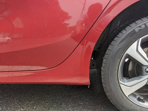 Атигравий ная наклейка задней арки Киа соул