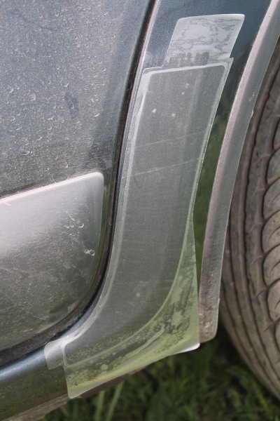 Пленка антигравийная заднего крыла Шкода а5