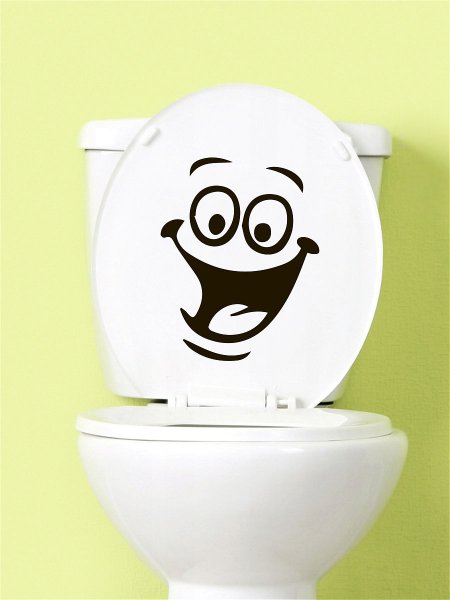 Наклейки на унитаз