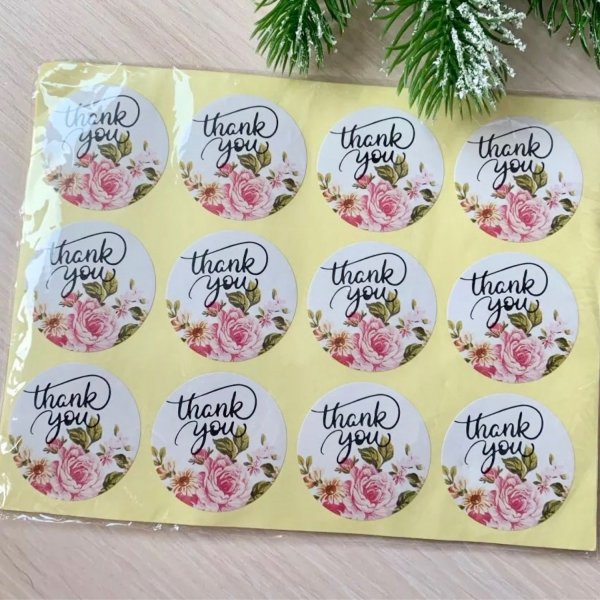 Наклейки thank you