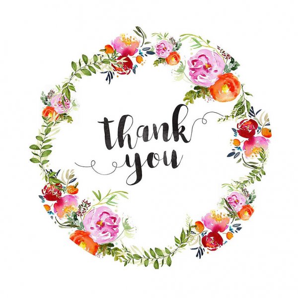 Наклейки с благодарностью