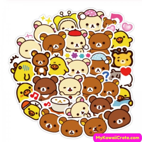 Кавайные наклейки