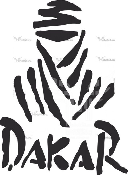 Наклейка на мотоцикл Дакар