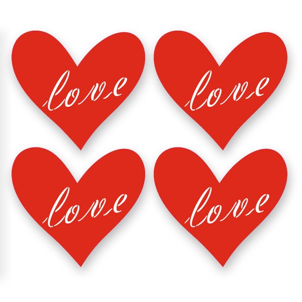 Наклейка (стикер) сердечко