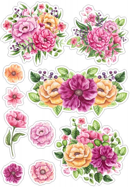 Наклейка цветы