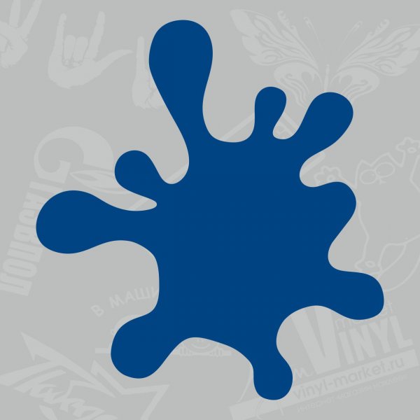 Наклейка на авто "Клякса"