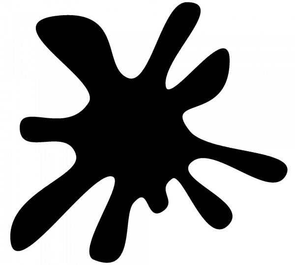 Наклейка на авто "Клякса"