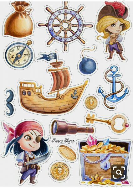 Стикеры пиратские для печати