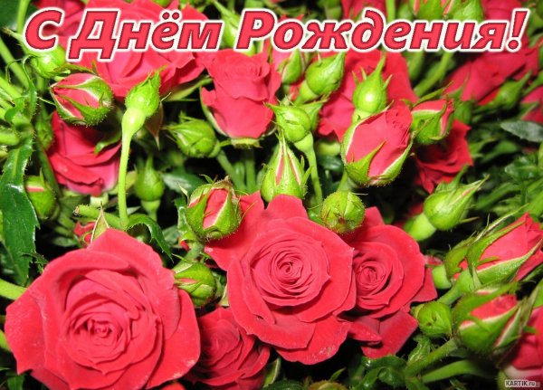 С днём рождения женщине