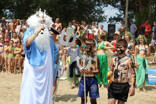 Праздник Нептуна на корабле