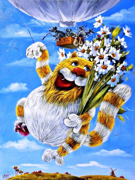 Художник Антон Горцевич коты