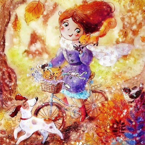 Художник Анастасия Столбова осень