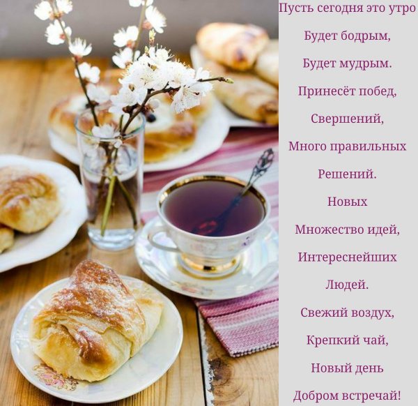 Пожелания доброго утра и бодрого дня
