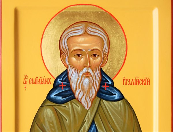 Преподобный Емилиан исповедник икона