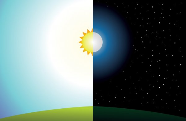 День и ночь рисунок