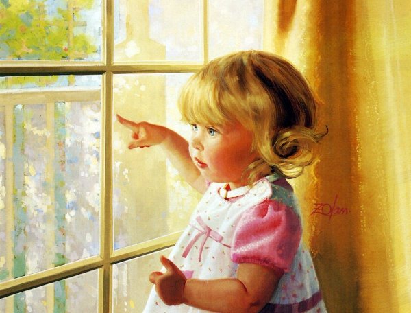 Красивая доченька