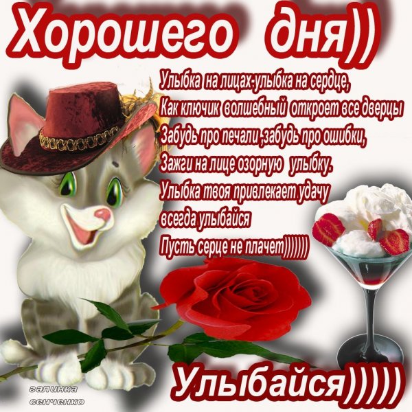 Красивые пожелания хорошего дня