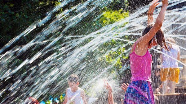 Лето жара город